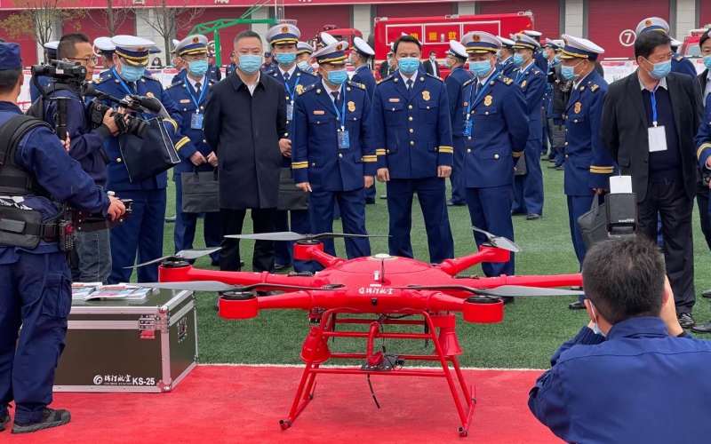 陜西消防新添利器---錦程航空消防無人機(jī)